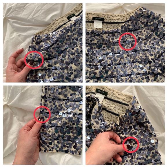 J.Crew Striped Sequin Confetti Sweater Dress - Picture 8 of 8